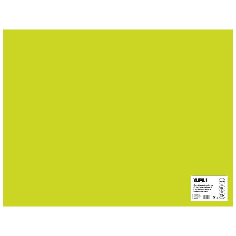 Cartoncino Apli verde fluorescente 50 x 65 cm 170 g 25 fogli Cartoncino Apli verde fluorescente 50 x 65 cm 170 g 25 fogli