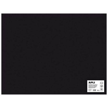 Apli Cartulina Negra 50 x 65cm 170g 25 Hojas