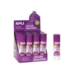 Apli Barra Pegamento Adhesivo - 21g - Facil Aplicacion - No Toxico - Transparente