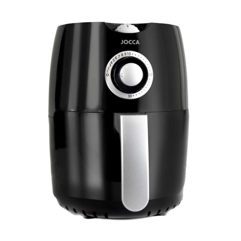 Friggitrice ad Aria Calda Jocca 2.2L 1000W - Timer - Regolazione Temperatura - Antiaderente - Maniglia Cold Touch Friggitrice ad Aria Calda Jocca 2.2L 1000W - Timer - Regolazione Temperatura - Antiaderente - Maniglia Cold Touch