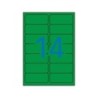 Etichette verdi permanenti Apli 99,1 x 38,1 mm 20 fogli