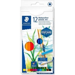 Staedtler 146 10C Confezione da 12 matite colorate acquerello - Resistenti alla rottura - Colori assortiti