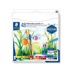 Staedtler 146 10C Confezione da 48 matite colorate acquerello - Resistenti alla rottura - Colori assortiti