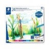 Staedtler 146 10C Pack de 24 Lapices de Colores Acuarelables - Resistentes a la Rotura - Colores Surtidos
