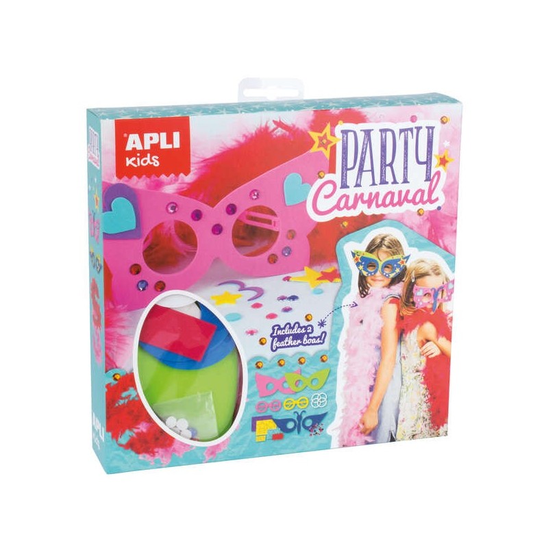 Apli Kit Fiesta Carnaval - Incluye Varios Elementos para la Fiesta - Decoracion Tematica - Accesorios para Disfrazarse Apli Kit Fiesta Carnaval - Incluye Varios Elementos para la Fiesta - Decoracion Tematica - Accesorios para Disfrazarse
