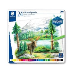 Staedtler 146C Confezione da 24 matite colorate - Mina morbida - Colori assortiti