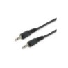 Equip Cable Audio Estereo Jack 3.5mm Macho a Jack 3.5mm Macho - Longitud 2.5m - Color Negro