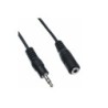 Equip Cable de Audio Estereo Jack 3.5mm Macho a Jack 3.5mm Hembra - Longitud 2.5m - Color Negro