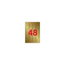 Apli Etiquetas Metalizadas Oro 45.7 x 21.2mm 20 Hojas
