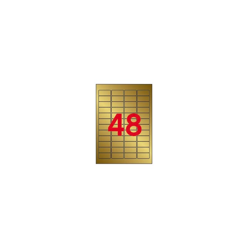 Apli Etiquetas Metalizadas Oro 45.7 x 21.2mm 20 Hojas Apli Etiquetas Metalizadas Oro 45.7 x 21.2mm 20 Hojas