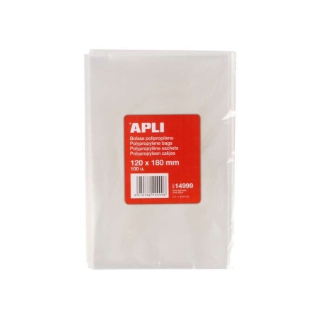 Buste Apli in Polipropilene Trasparente 120x180mm - Finezza 120 - Alta Resistenza e Flessibilità - Uso Alimentare