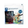 Staedtler Super Soft 149C Confezione da 24 matite colorate - Mina extra morbida - Colori assortiti