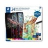 Staedtler Super Soft 149C Pack de 24 Lapices de Colores - Mina Extra Suave - Colores Surtidos