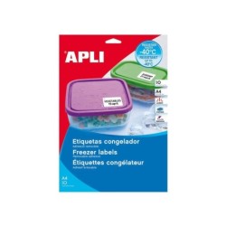 Apli Etiquetas Blancas Especial Congelador 38.1 x 21.2mm 10 Hojas