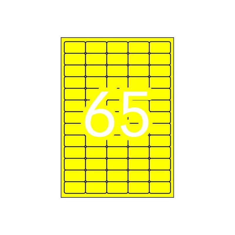 Apli Etiquetas Amarillo Fluorescente Permanentes 38.1 x 21.2mm 20 Hojas Apli Etiquetas Amarillo Fluorescente Permanentes 38.1 x 21.2mm 20 Hojas