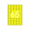 Apli Etiquetas Amarillo Fluorescente Permanentes 38.1 x 21.2mm 20 Hojas