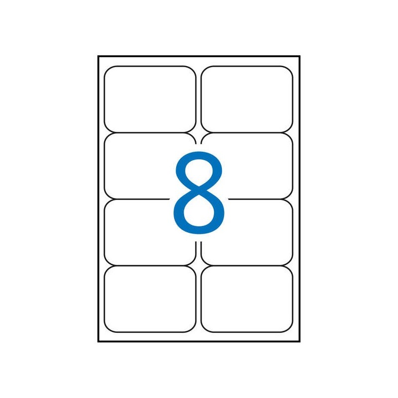 Etichette Apli bianche resistenti alle intemperie 99,1 x 67,7 mm 20 fogli Etichette Apli bianche resistenti alle intemperie 99,1 x 67,7 mm 20 fogli
