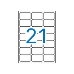 Apli Etiquetas Blancas Resistentes Intemperie 63.5 x 38.1mm 20 Hojas