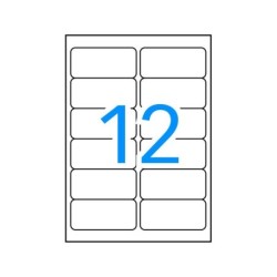Apli Etiquetas Blancas Resistentes Intemperie 99.1 x 42.3mm 20 Hojas