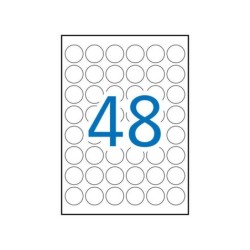 Apli Etiquetas Blancas Resistentes Intemperie Ø 30.0mm 20 Hojas