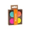 Magneti Apli Fluor Collection - Scatola Kraft con 4 magneti fluorescenti assortiti - Sostituzione per display 15146