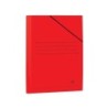 Mariola Carpeta de Carton Plastificado Folio 500gr/m2 - Medidas 34x25cm - Cierre con Goma Elastica - Color Rojo