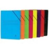 Mariola Carpeta de Carton Plastificado Folio 500gr/m2 - Medidas 34x25cm - Cierre con Goma Elastica - Colores Surtidos