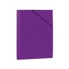 Cartella Mariola Folio in Cartoncino Laminato 500gr/m2 - Misure 34x25cm - Chiusura con Gomma Elastica - Colore Viola 20pz 20pz