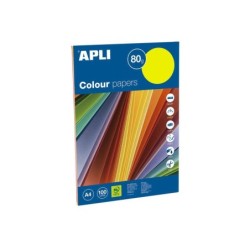 Apli Papel Color Surtido Fluorescente A4 100 Hojas