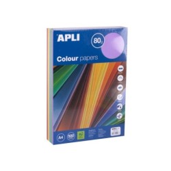 Apli Papel Color Surtido Intenso A4 500 Hojas