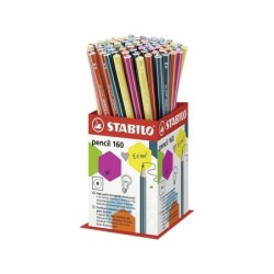 Stabilo Pencil 160 Display da 72 matite esagonali - Robusta mina HB da 2,2 mm - Design moderno