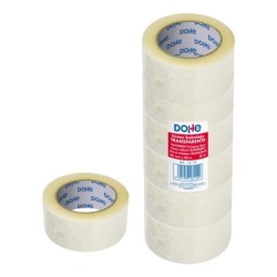 Confezione Dohe da 6 sigilli in polipropilene - Misure 48 mm x 66 m - Trasparente