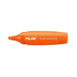 Pennarello fluorescente Milan Capsule - Punta a scalpello 2 - 4 mm - Colore arancione 12pz 12pz