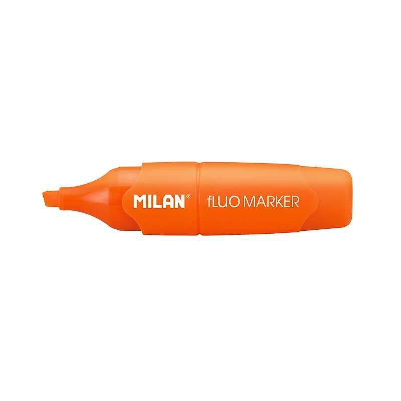 Pennarello fluorescente Milan Capsule - Punta a scalpello 2 - 4 mm - Colore arancione 12pz 12pz Pennarello fluorescente Milan Capsule - Punta a scalpello 2 - 4 mm - Colore arancione 12pz 12pz
