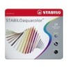 Stabilo Aquacolor Pack de 24 Lapices de Colores - Mina de 2.8mm - Acuarelable - Colores Surtidos