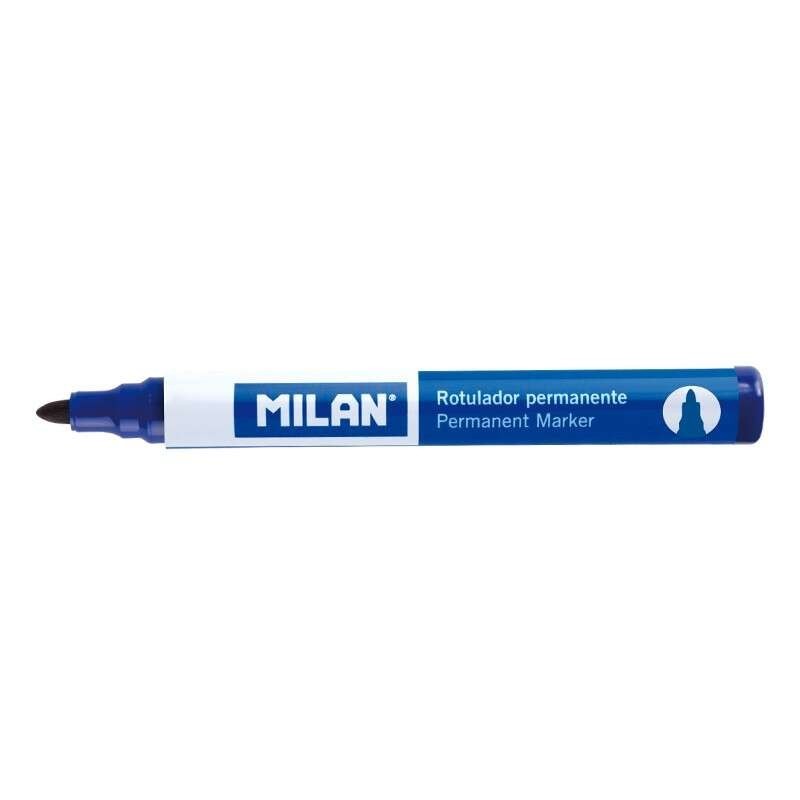 Pennarelli Indelebili Milano con Punta Tonda - Punta 4 mm - Inchiostro a Base di Alcool - Colore Blu 12pz 12pz Pennarelli Indelebili Milano con Punta Tonda - Punta 4 mm - Inchiostro a Base di Alcool - Colore Blu 12pz 12pz