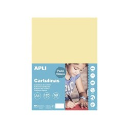 Cartoncino Apli Vanilla A4 170g 50 fogli