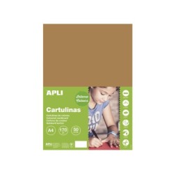 Apli Cartulina Avellana A4 170g 50 Hojas