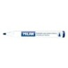 Pennarelli per Lavagna Milan con Punta Tonda - Punta da 4,7 mm - Inchiostro a Base di Alcool - Cancellabili a Secco - Colore Blu