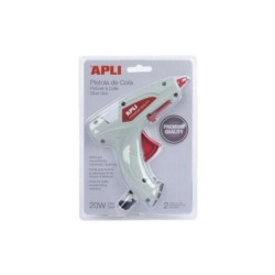 Pistola per colla a caldo Apli Premium 20W + 2 stick di colla
