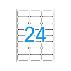 Apli Etiquetas Blancas Resistentes Intemperie 63.5 x 33.9mm 10 Hojas