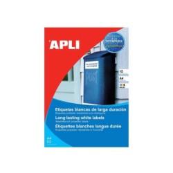 Etichette Apli bianche resistenti alle intemperie 99,1 x 139 mm 10 fogli