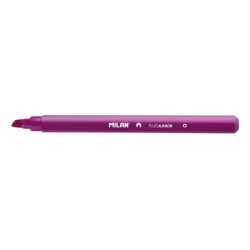 Pennarello fluorescente Milan Junior - Punta a scalpello 1 - 4 mm - Colore rosa 22pz 22pz
