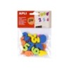 Apli Imanes Goma Eva Numeros 20U - Flexibles y Coloridos - Ideales para Manualidades y Educacion