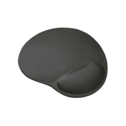 Trust BigFoot Alfombrilla Raton Ergonomica - Reposamuñecas de Gel - Medidas 23.6x20.5x1.6 cm - Color Negro