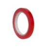Apli Cinta Adhesiva Roja 12mm x 66m - Resistente al Desgarro - Facil de Cortar - Ideal para Manualidades y Embalaje - Rojo