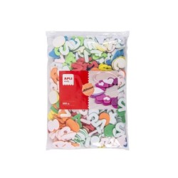 Apli Formas Goma Eva Adhesivas Numeros 500U - Faciles de Pegar - Vistosas - Ideales para Manualidades
