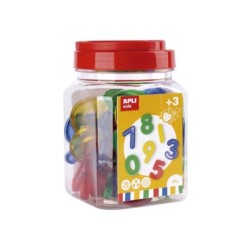 Kit Numeri Apli in Plastica Trasparente - Altezza 50mm - Ideale per Tavoli Luminosi e Sequenze Numeriche - Colori Assortiti