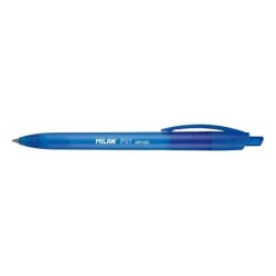 Penna gel retrattile Milan P07 Dry-Gel - Punta da 0,7 mm - Asciugatura rapida - Colore blu 25pz 25pz