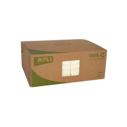 Apli Notas Adhesivas Recicladas Classic 125x75mm 12 Blocs - 100 Hojas - Color Amarillo